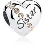 NINGAN Heart Sister Charms for Womens Charms Bracelet, 925 Sterling Silver Beads Fits Charm Necklaces, Happy Birthday Gifts for Women Girls Boy Men NINGAN Heart Sister Charms for Womens Charms Bracelet, 925 Sterling Silver Beads Fits Charm Necklaces, Happy Birthday Gifts for Women Girls Boy Men