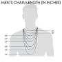 Pori Jewelers Genuine Platinum 950 Solid Diamond Cut Cuban/Curb Chain Necklace -1.0mm Thick