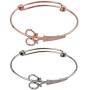 Zuo Bao Steampunk Shears Scissor Bangle Bracelet for Hairdresser