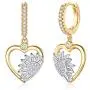 Gold Huggie Hoop Earrings for Women, Hypoallergenic S925 Sterling Silver Post 14K Gold Plated Sunburst Drop Spike Butterfly Star Turquoise Dangle Small CZ Huggie Hoop Earrings Jewelry Gifts for Women