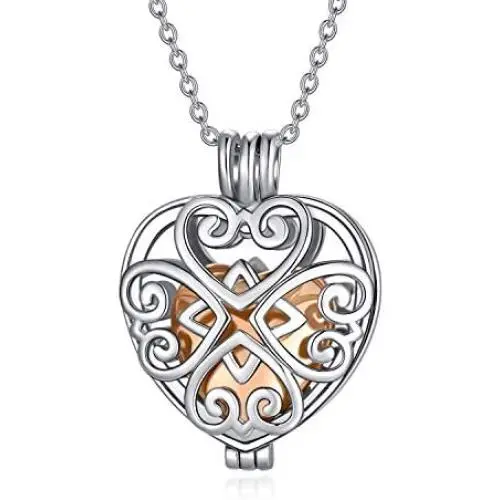 ROMANTIC WORK Cremation Jewelry for Ashes Sterling Silver Urn Necklace Cremation Pendant with Hollow Heart Memorial Keepsake Jewelry for Women Girls 18 inches Chain ROMANTIC WORK Cremation Jewelry for Ashes Sterling Silver Urn Necklace Cremation Pendant with Hollow Heart Memorial Keepsake Jewelry for Women Girls 18 inches Chain