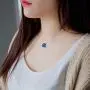 MIXIA Romantic Tiny Beach Mermaid Necklace Ocean Sea Necklace Invisible Transparent Fishing Line Short Chain Mermaids Tears Necklace