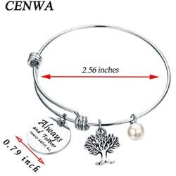 CENWA Family Tree Jewelry Always and Forever Family Above All Keychain Vampire Fans Gift