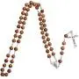 JIAHATE Wooden Cross Necklace for Boys,Mens Catholic Rosary Bead Necklace Intercession Handmade Wood Cross Pendant Necklace Jewelry JIAHATE Wooden Cross Necklace for Boys,Mens Catholic Rosary Bead Necklace Intercession Handmade Wood Cross Pendant Necklace Jewelry