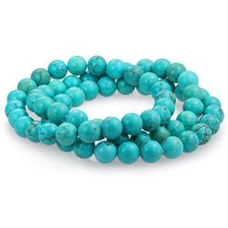 Bling Jewelry Unisex Stackable Set of 3 Gemstone Round Bead 8MM Stretch Bracelet for Women Teen Men Multi Strand Stacking Adjustable