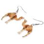 WEVENI Acrylic Desert Camel Llama Earrings Dangle Drop Jewelry For Women Girls Ladies Unique Gift