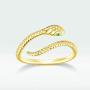 yfstyle Snake Ring Open Adjustable Ring 18K Gold Plated Fashion Gold Mens Rings Snake Plain Ring Vintage Jewelry Rings for Women Men Cute Dainty Gold Snake Ring for Men