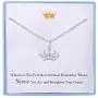 Niece Necklace Niece Gifts from Aunt Sterling Silver Crown Necklace for Niece Birthday Gifts Niece Necklace Niece Gifts from Aunt Sterling Silver Crown Necklace for Niece Birthday Gifts