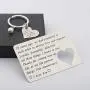 10th Wedding Anniversar Gifts for Husband Wallet Insert Card Necklace Couple Matching Set 10 Year Anniversar Gifts for Him Her