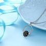 Besilver Sweet Love Kiss Necklace Jewelry Romantic Valentine Gift for Women Girl Sterling Silver Husband Wife Kiss Hug Personalized Birthstone Necklace Gift for Mom Wife Girlfriend