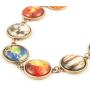 JczR.Y Eight Planets Necklace Pendent Double-Sided Glass Ball Universe Galaxy Solar System Guardian Stars Necklace for Women
