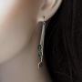 Labradorite Earrings Long Earrings, 925 Sterling Silver Earrings Womens Jewelry Party Birthday Mothers Gift 3''