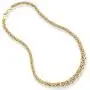 Miabella 18K Gold Plated Sterling Silver Italian Graduated Byzantine Chain Necklace for Women, 17, 18, 20 Inch 925 Handmade in Italy
