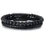 VNOX Mens Personalized Inspirational Mantra Braided Wrap Leather Rope Bracelet Cuff Bangle Encouragement Motivational Gift for Men Boys VNOX Mens Personalized Inspirational Mantra Braided Wrap Leather Rope Bracelet Cuff Bangle Encouragement Motivational Gift for Men Boys
