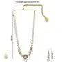 Efulgenz Boho Indian Bollywood Antique Gold Plated Faux Pearl Beaded Bridal Wedding Strand Statement Necklace Earrings Jewelry Set