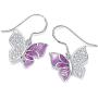 Sunflower/Butterfly Earrings 925 Sterling Silver Cute Dainty Dangle Hypoallergenic CZ Earrings for Women Christmas Gifts
