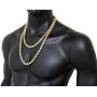 Fashion 21 Hip Hop 80 Unisex Rappers 8, 10, 12mm Hollow Rope Chain Necklace in Gold, Silver Tone