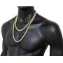 Fashion 21 Hip Hop 80 Unisex Rappers 8, 10, 12mm Hollow Rope Chain Necklace in Gold, Silver Tone