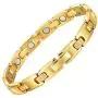 Magnetic Bracelet for Women,Beauty Therapy Titanium Magnetic Bracelets Pain Relief Bracelets Magnetic Clasp Women Free Link Removal Tool (Gold) Magnetic Bracelet for Women,Beauty Therapy Titanium Magnetic Bracelets Pain Relief Bracelets Magnetic Clasp Women Free Link Removal Tool (Gold)