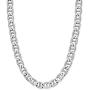 Savlano 925 Sterling Silver 8mm Italian Solid Flat Mariner Link Chain Necklace for Men & Women - Made in Italy Comes Gift Box (8mm)
