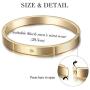 WISTIC Mens Cuff Bangle Bracelets Black Bangle with Stainless Steel Bracelet Cuff and Magnetic-Clasp Plain Polished for Men