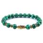 N-A Men Bracelets Natural Polished 8 mm Stone Beads Bracelet Hamsa Fatima Hand Evil Eye Amulet Bangle Women Lucky Jewelry