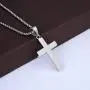 Starmond Cross Necklace for Men Stainless Steel Crucifix Bible Prayer Pendant 24'' Chain Starmond Cross Necklace for Men Stainless Steel Crucifix Bible Prayer Pendant 24'' Chain