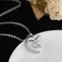 LuxglitterLin Angel Wing Charm Heart Love Urn Necklace for Ashes 12 Colors Birthstone Cremation Jewelry Memorial Pendant-Your Wings were Ready But My Heart was Not