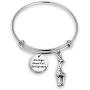 WUSUANED Be a Giraffe Aim High Stand Tall Get Spotted Inspirational Quote Keychain Gift for Giraffe Lover