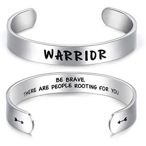LParkin Inspirational Message Warrior Bracelet Jewelry Be Brave There are People Rotting for You Inspiration Sympathy Gift Message Bracelet LParkin Inspirational Message Warrior Bracelet Jewelry Be Brave There are People Rotting for You Inspiration Sympathy Gift Message Bracelet