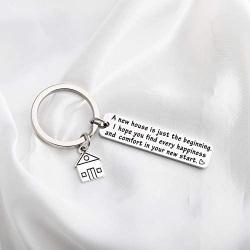 New Home Keychain Gifts House Warming Gift First Home Gift Realtor Closing Jewelry Sweet Home Keyring New Home Owner Gift