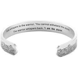 Inspirational Cuff Bracelets for Women Men, Personalized Engraved Mantra Bangle Friendship Familly Motivational Birthday Jewelry Gifts