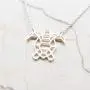 La Menagerie Turtle Silver Origami Jewelry - Silver Geometric Chain Necklace – 925 Sterling Plated Silver Necklace for Women & Girls – Stylish Turtle Pendant Necklace La Menagerie Turtle Silver Origami Jewelry - Silver Geometric Chain Necklace – 925 Sterling Plated Silver Necklace for Women & Girls – Stylish Turtle Pendant Necklace