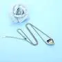 Baby Feet Double Heart Cremation Urn Necklace Keepsake Memorial Ashes Pendant Jewelry Baby Feet Double Heart Cremation Urn Necklace Keepsake Memorial Ashes Pendant Jewelry