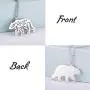 VASSAGO Stainless Steel Cute Polar Bear Pendant Necklace Engraved Mountain Forest Star Cabin Nature Animal Elements Charm Silver Chain Gifts for Boys Girls Men and Women VASSAGO Stainless Steel Cute Polar Bear Pendant Necklace Engraved Mountain Forest Star Cabin Nature Animal Elements Charm Silver Chain Gifts for Boys Girls Men and Women