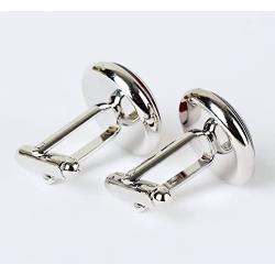 Kooer Classic Wedding Cufflinks Personalized Star Cuff Links Jewelry Gift for Groom Best Man Groomsman Bridesman