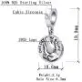 Praying Hands Charms 925 Sterling Silver Love Prayer Dangle-Serenity Change Courage Wisdom Charms fits Pandora Style Bracelet, Gifts for Mothers Day/Thanksgiving