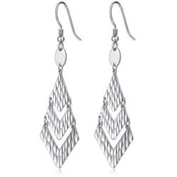 5 Styles Sterling Silver Dangle Earrings for Women Girls Fancy Cut Hook Earrings