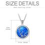 SOULMEET Sterling Silver Various Zodiac Necklace for Women Girls, Simulated Opal Jewelry Gifts Ideas for Birthday Christmas Anniversary Valentines Day
