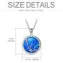 SOULMEET Sterling Silver Various Zodiac Necklace for Women Girls, Simulated Opal Jewelry Gifts Ideas for Birthday Christmas Anniversary Valentines Day
