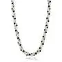 Gem Stone King 17 Inch White Cultured Freshwater Pearl and Black Crystal Necklace + Bracelet Set 7 Inch Gem Stone King 17 Inch White Cultured Freshwater Pearl and Black Crystal Necklace + Bracelet Set 7 Inch