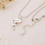 Luvalti Best Friends Forever Heart Necklaces - Set of 3 Friendship Necklaces - Family and Friends Jewelry