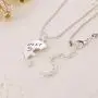 Luvalti Best Friends Forever Heart Necklaces - Set of 3 Friendship Necklaces - Family and Friends Jewelry