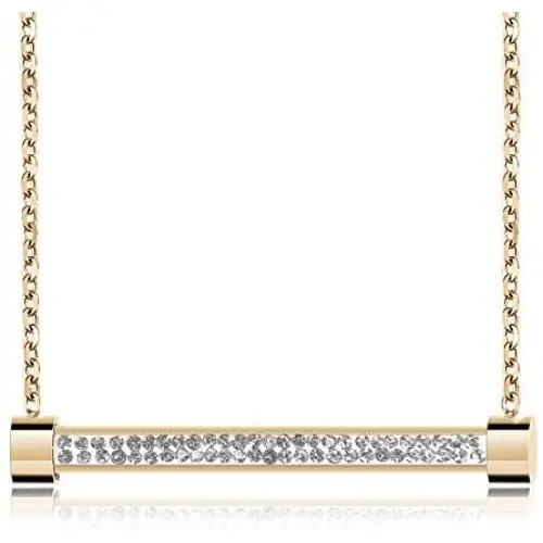Frwiskp Pendant Necklace - 18K Rose Gold Plated Necklace with Shiny Cubic Zirconia 16'' Danity Jewelry Gift for Women Girls Frwiskp Pendant Necklace - 18K Rose Gold Plated Necklace with Shiny Cubic Zirconia 16'' Danity Jewelry Gift for Women Girls
