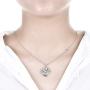 JO WISDOM Women Necklace,925 Sterling Silver Tree of Life Yggdrasil Pendant Necklace with AAA Cubic Zirconia