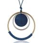 Coostuff Vintage Wood Necklace Jewelry Long Necklace with Pendant Brown Necklaces for Women …