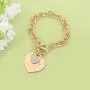 Ouran Women’s Charm Bracelet,Heart Pendant Bracelet Girls Silver Link Chain Bracelet with Crystal Ouran Women’s Charm Bracelet,Heart Pendant Bracelet Girls Silver Link Chain Bracelet with Crystal