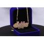 Personalized Custom Name Necklace Double Nameplate Acrylic board Made Any Name Dazzling and Stunning