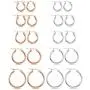 Besteel 5-10 Pairs Stainless Steel Small Hoop Earrings Clasp Gold Tone Silver Tone Hoop Rounded Earrings Set for Women Men Nickel Free Besteel 5-10 Pairs Stainless Steel Small Hoop Earrings Clasp Gold Tone Silver Tone Hoop Rounded Earrings Set for Women Men Nickel Free