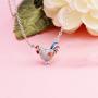 EVER FAITH Womens 925 Sterling Silver CZ Multicolor Enamel Rooster Animal Pendant Necklace Chain Clear